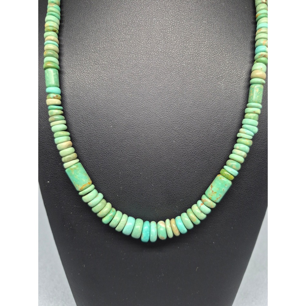 Jay King Necklace Green Turquoise Sterling Silver Mine Finds Bead - Picture 2 of 12
